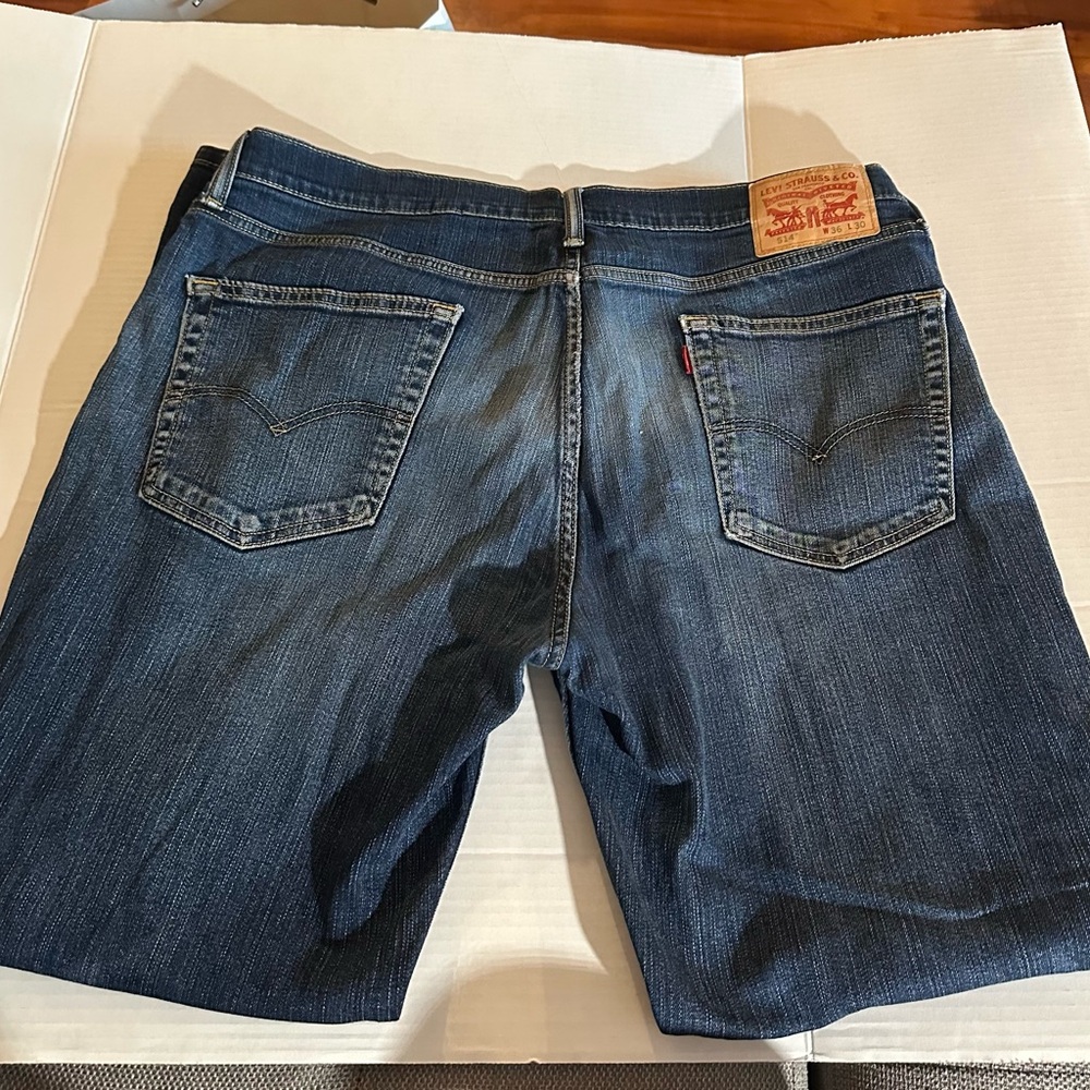 Levi's Blue Denim Jeans with Leather Patch